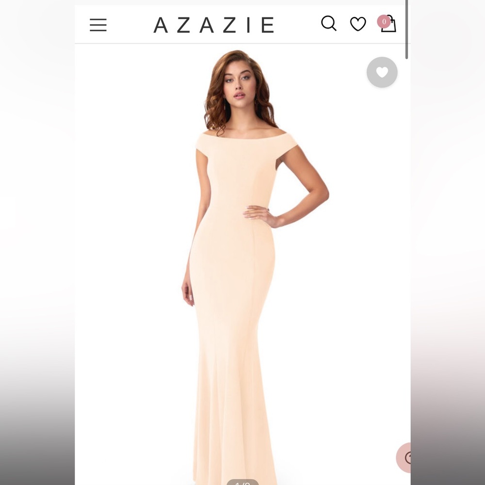 Azazie Pearl Pink Bridesmaid Dress